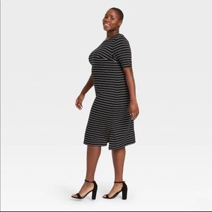 Ava & Viv Stripped Knit Dress